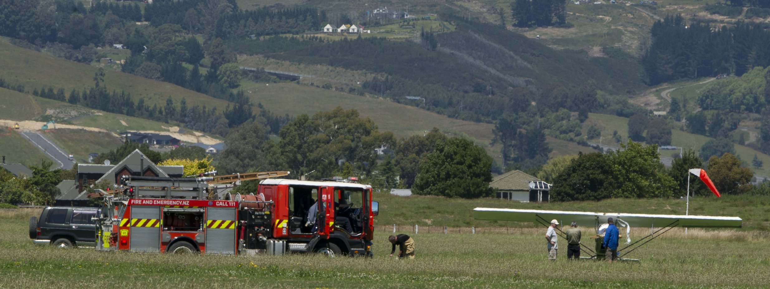 Emergency services at the scene. Photo: Christine O'Connor