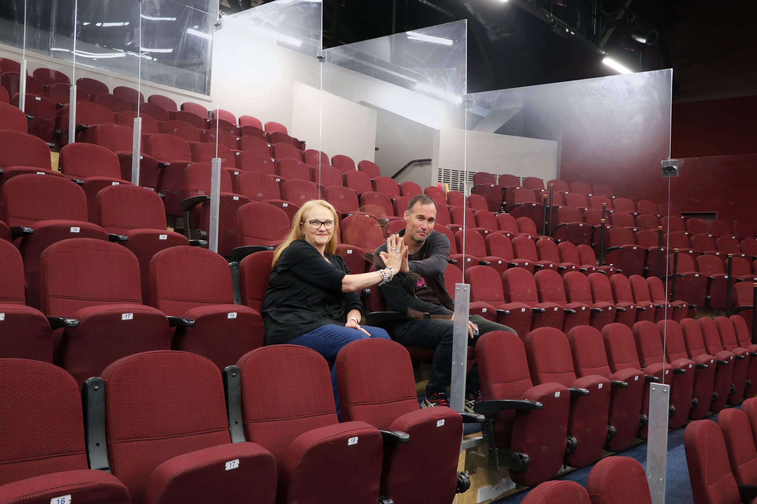 The Court Theatre's construction and premises manger Bryce Goddard and chief executive Barbara...