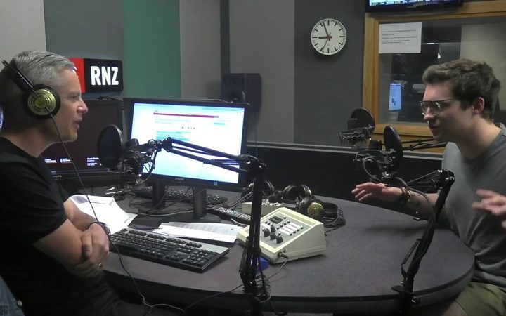 Jake Millar on Morning Report. Photo: RNZ / YouTube