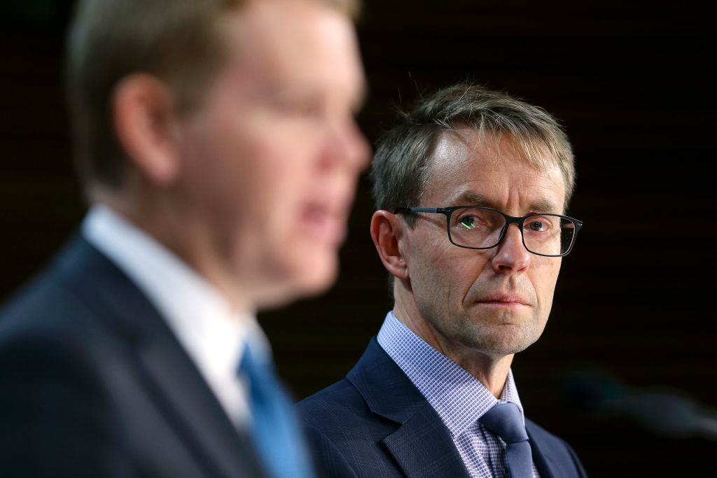 Director-General of Health Ashley Bloomfield (right) and Covid 19 Response Minister Chris Hipkins...