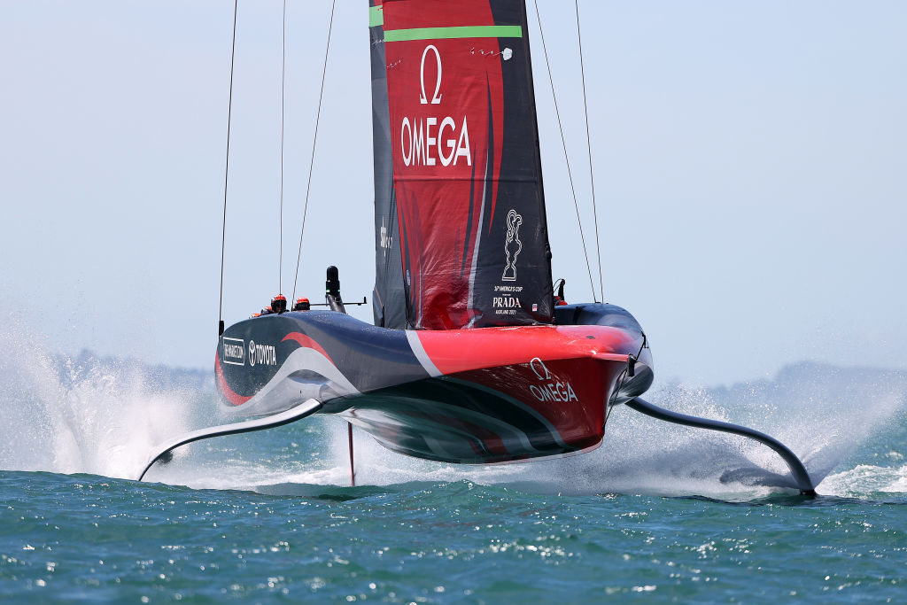 Team New Zealand in action during Prada Cup racing in Auckland earlier this month. Photo: Getty...