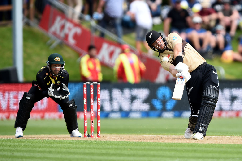 Black Caps opener Martin Guptill smashed 97 off 50 balls in Dunedin today. Photo: Getty Images