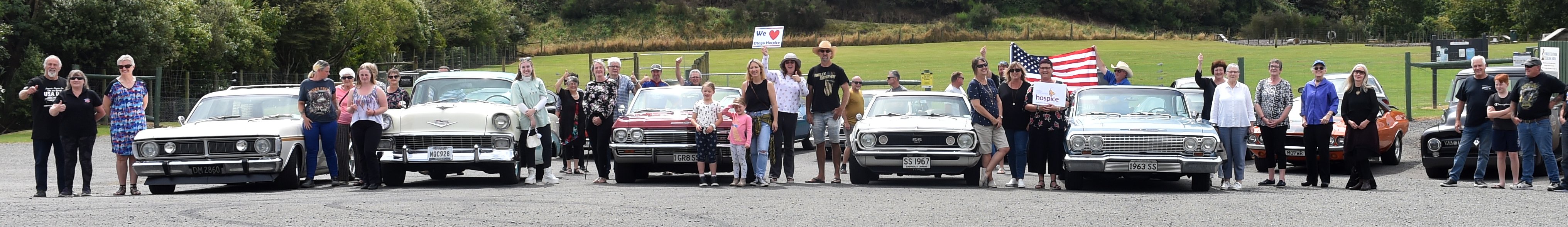 Otago Community Hospice staff and volunteers, along with their families, get ready to set off on...