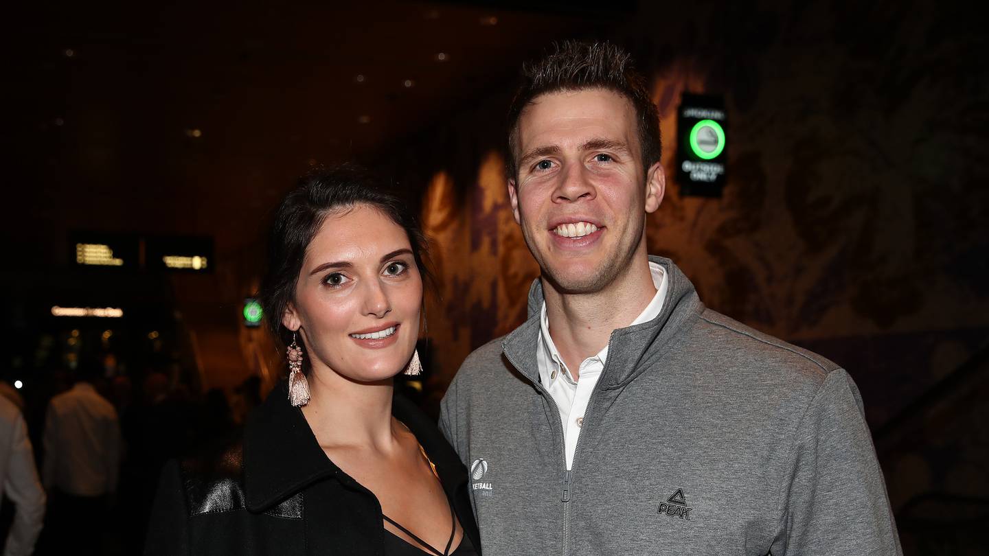 Tom Abercrombie with his wife Monique-Raquel. Photo: Getty Images