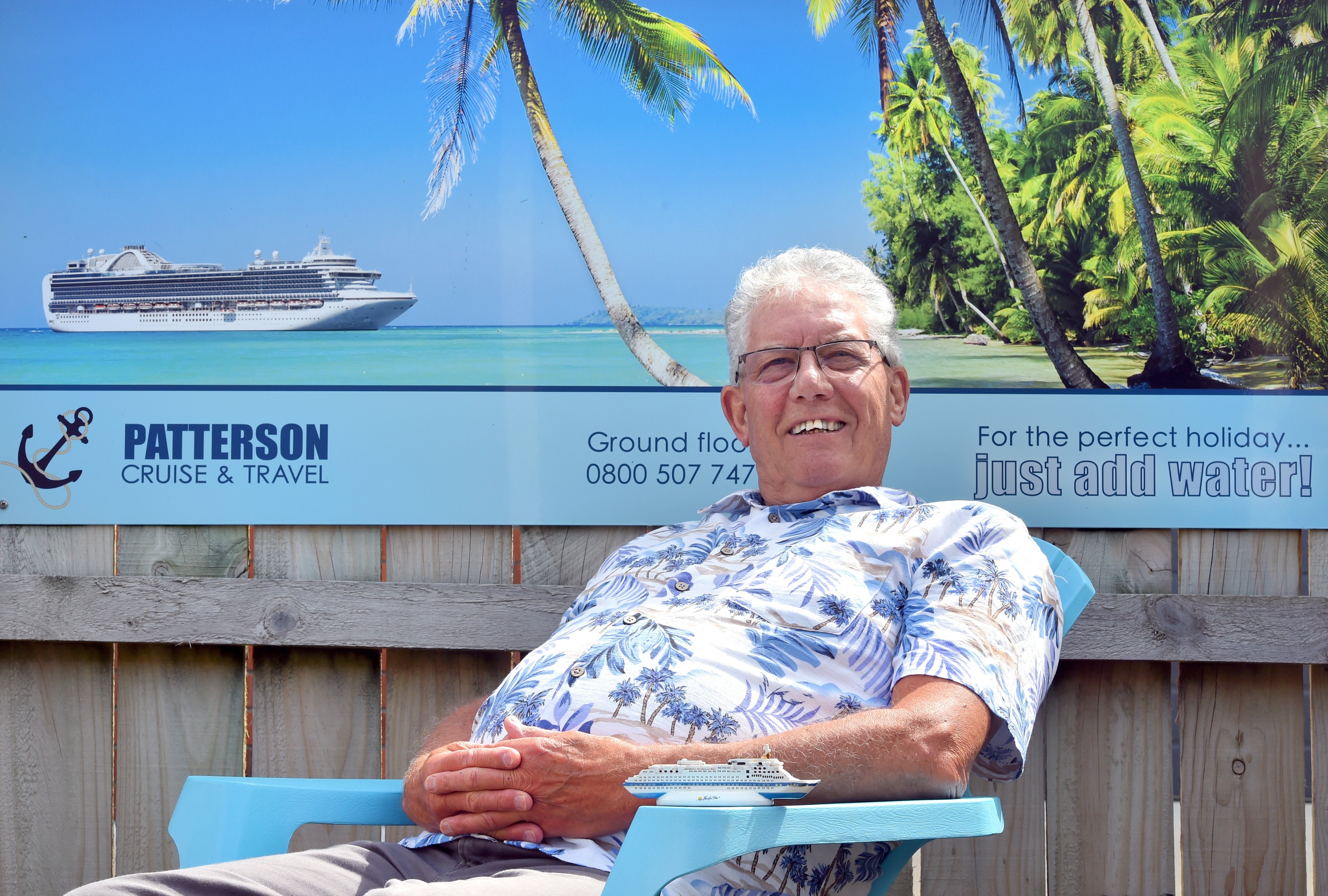 Retiring Dunedin travel agent Murray Patterson (71) relaxes at home. PHOTO: GREGOR RICHARDSON.