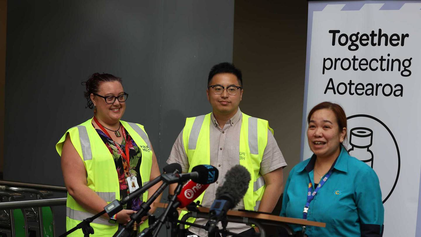 Border workers at Christchurch International Airport will be vaccinated at midday. Photo: George...