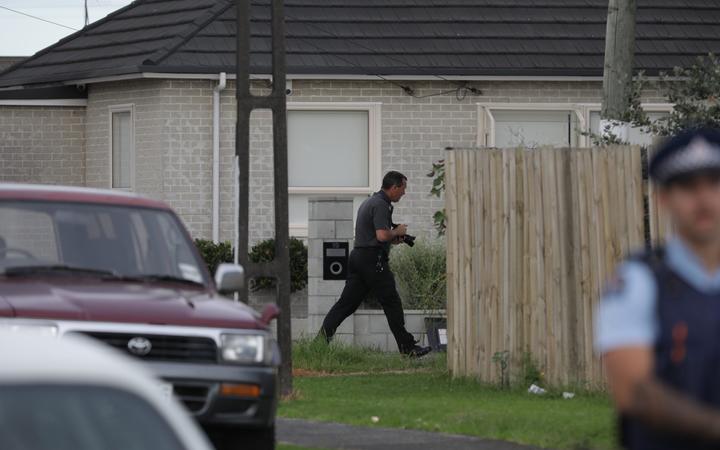 Police were called to a house in Avis Avenue about 5.40pm yesterday. Photo: RNZ 