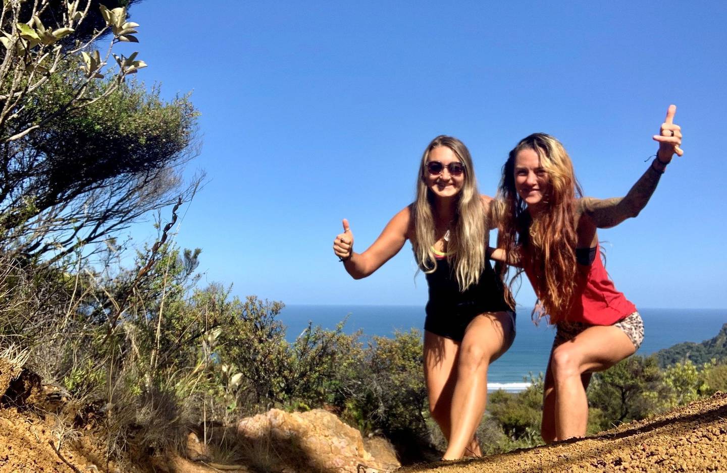 Friends Dace Kalnina and Vanessa Ingraham spotted the injured surfer on a secluded beach and...