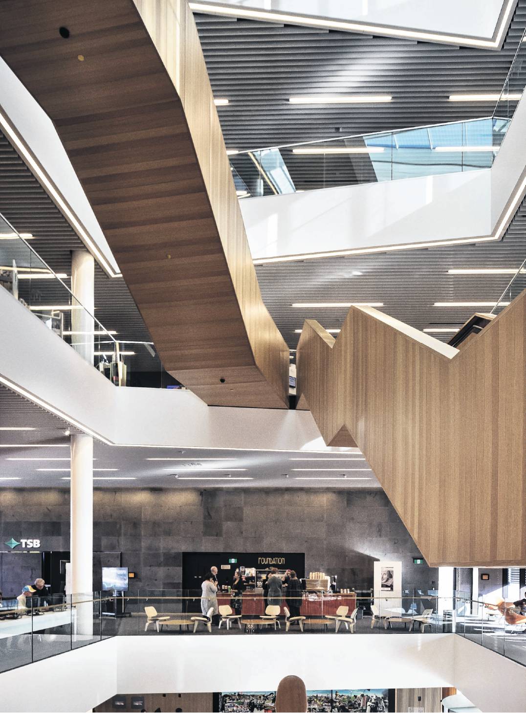 The five-storey Turanga, the central Christchurch library, which represents local iwi Ngai Tahu...