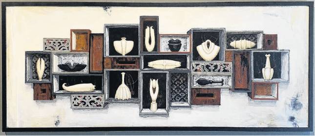 Still life with obsidian seed by Megan Huffadine. Image: supplied