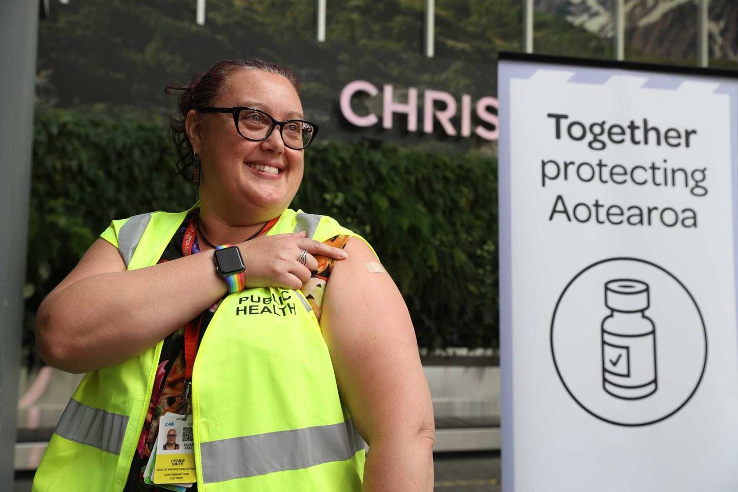 Christchurch border worker Debbie Smith. Photo: George Heard