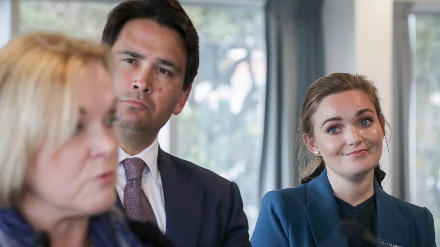 Simon Bridges and party leader Judith Collins. Photo: NZH File
