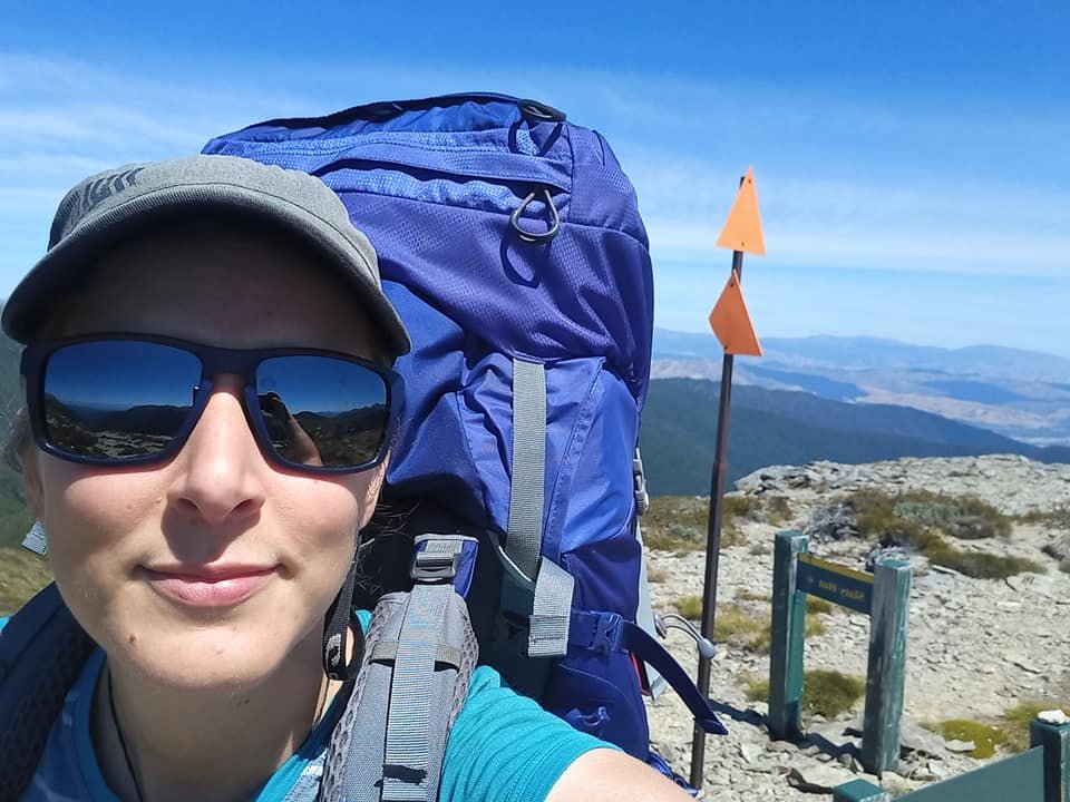 Barbora Padertova just 250km along the Te Araroa Trail on the Richmond Range after completing a...