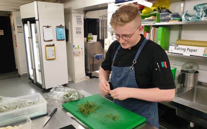 Logan Brown prep chef Josh. Photo: RNZ