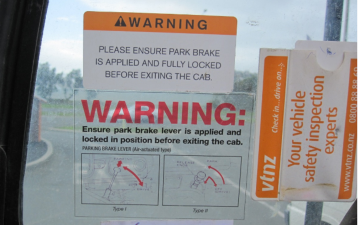 Sanwa Seiki brakes safety warning issued in 2013 Photo: SUPPLIED via RNZ