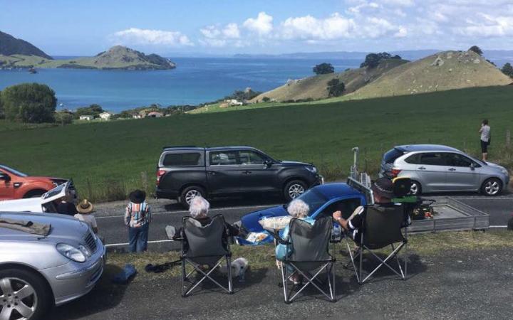 Watching and waiting at Whangārei Heads Photo: RNZ