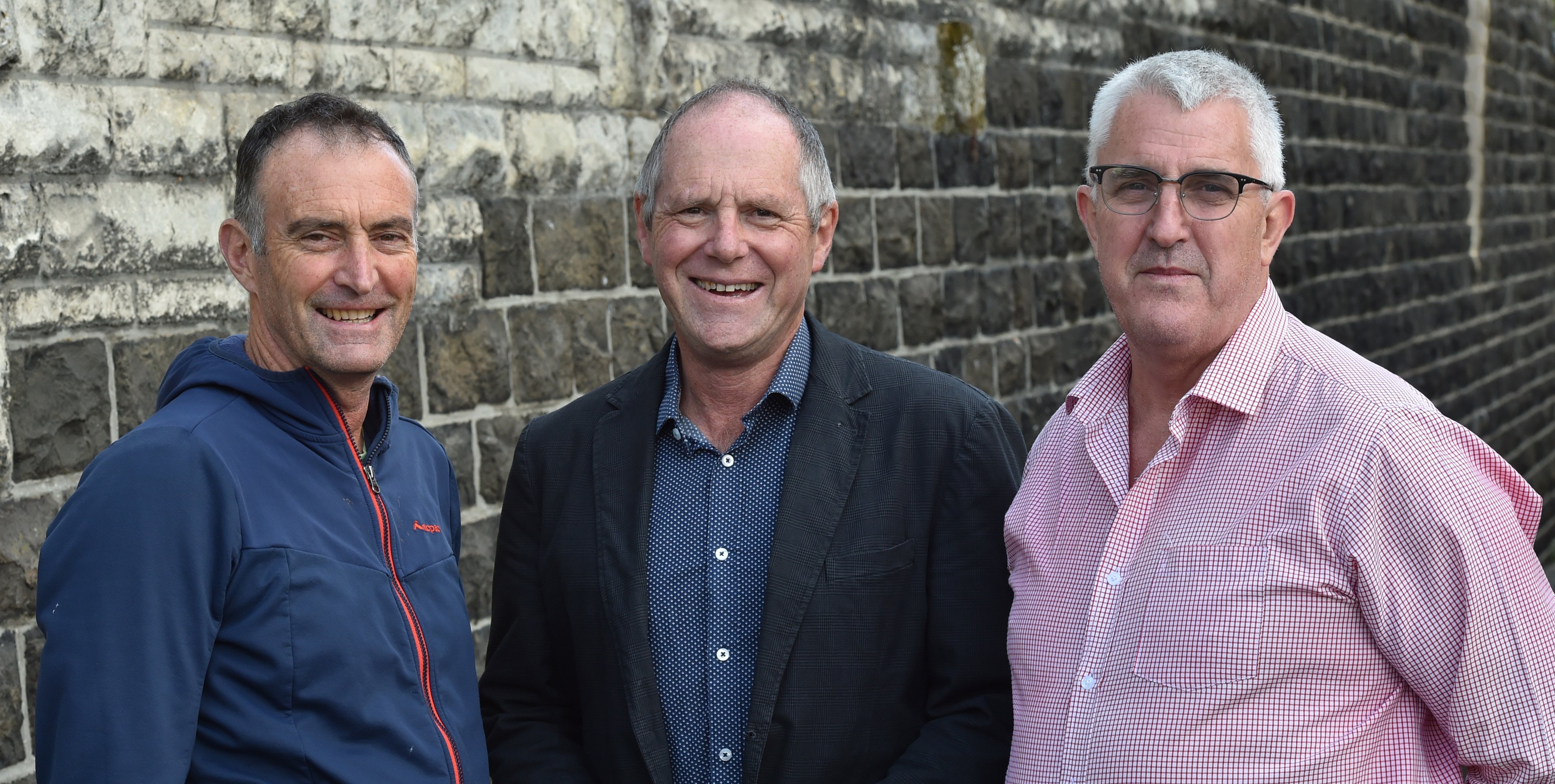 Attending a New Zealand Geotechnical Society conference in Dunedin yesterday are (from left) GNS...