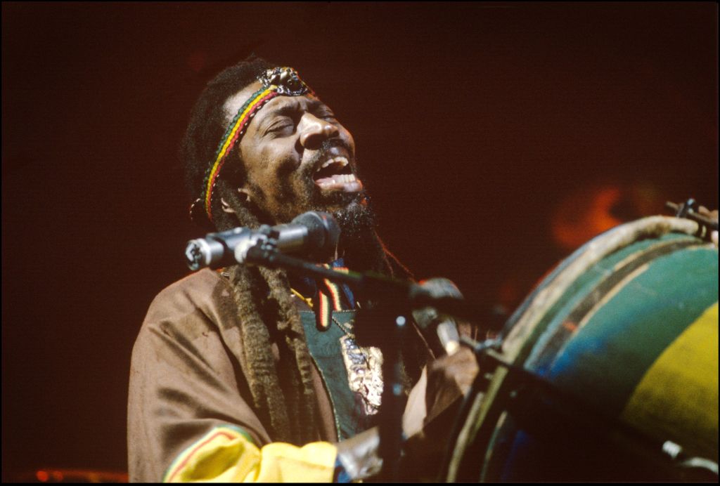 Bunny Wailer performing at The Academy, London, in June 1990. Photo: Getty