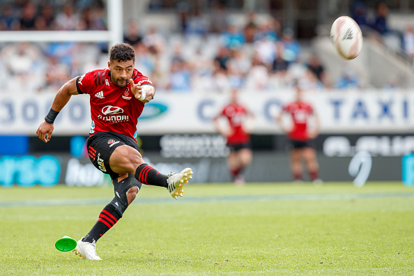 Crusaders playmaker Richie Mo'unga during the side's Super Rugby Aotearoa win over the Blues....