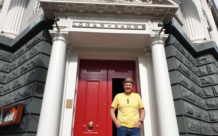 Logan Brown, owner Steve Logan. Photo: RNZ 