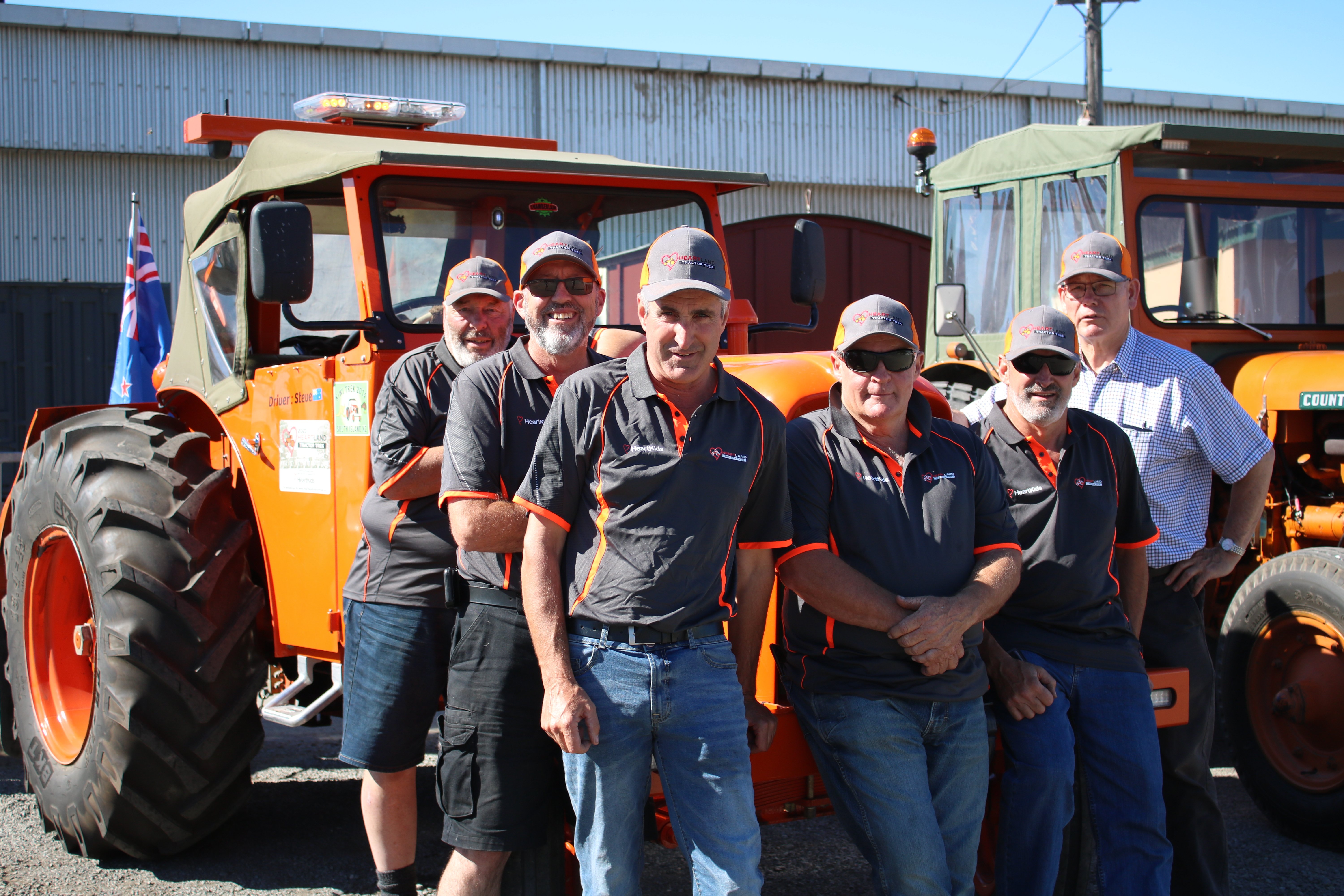 The Heartland Tractor Trek stops in Oamaru yesterday as the group makes its way from New Plymouth...