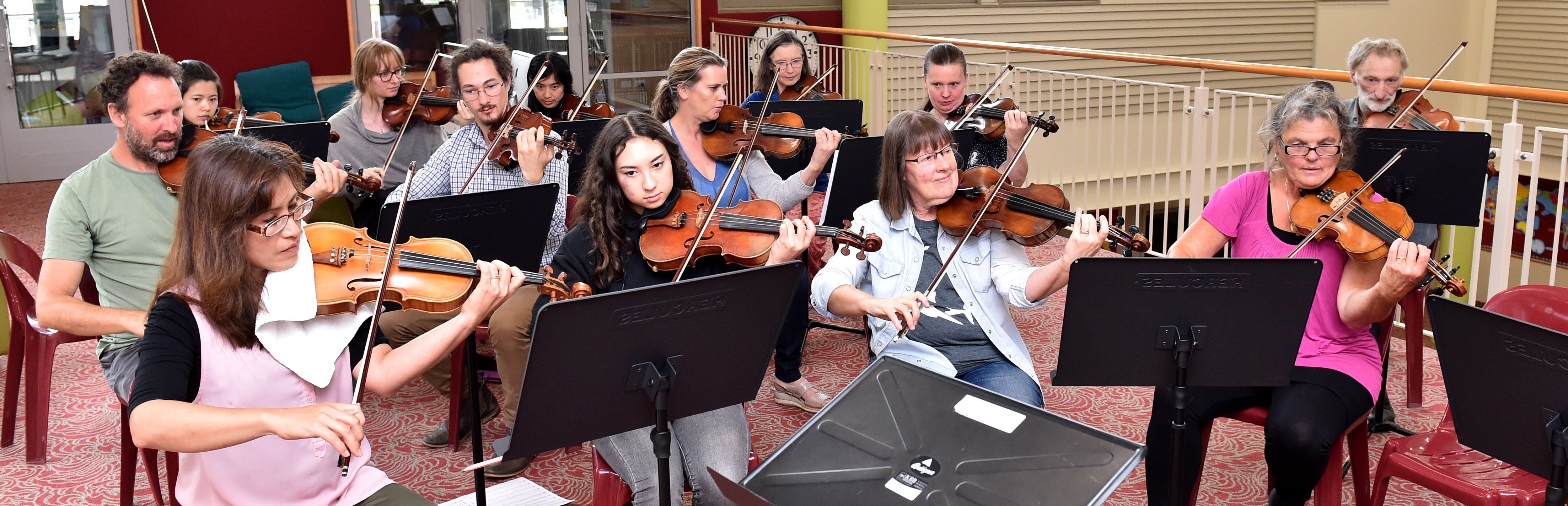 "Members'' of Strork rehearse for their Fringe Festival concert. PHOTO: GREGOR RICHARDSON