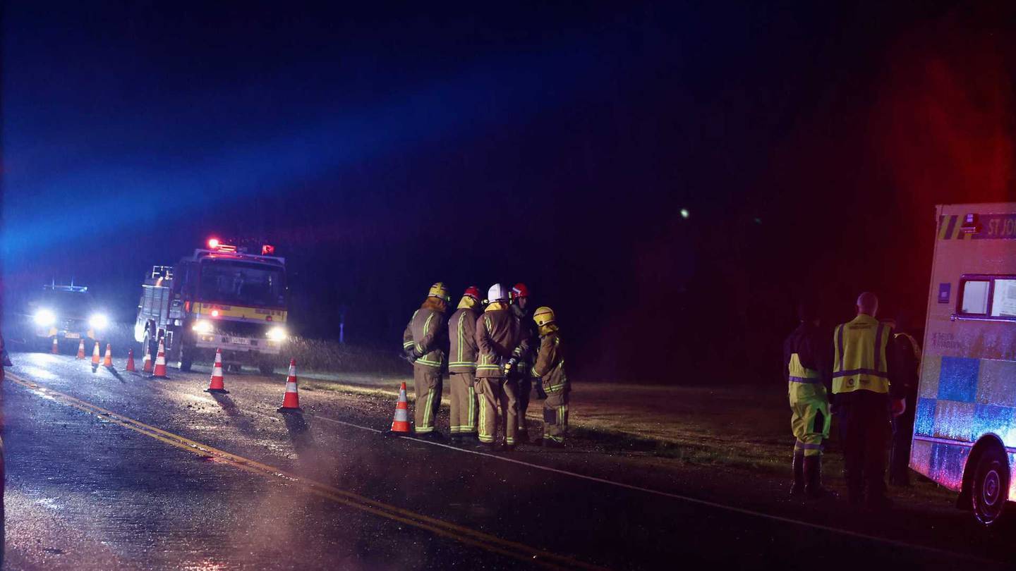 Emergency services were called to the crash on Tram Rd, West Eyreton, Oxford, at about 11pm on...