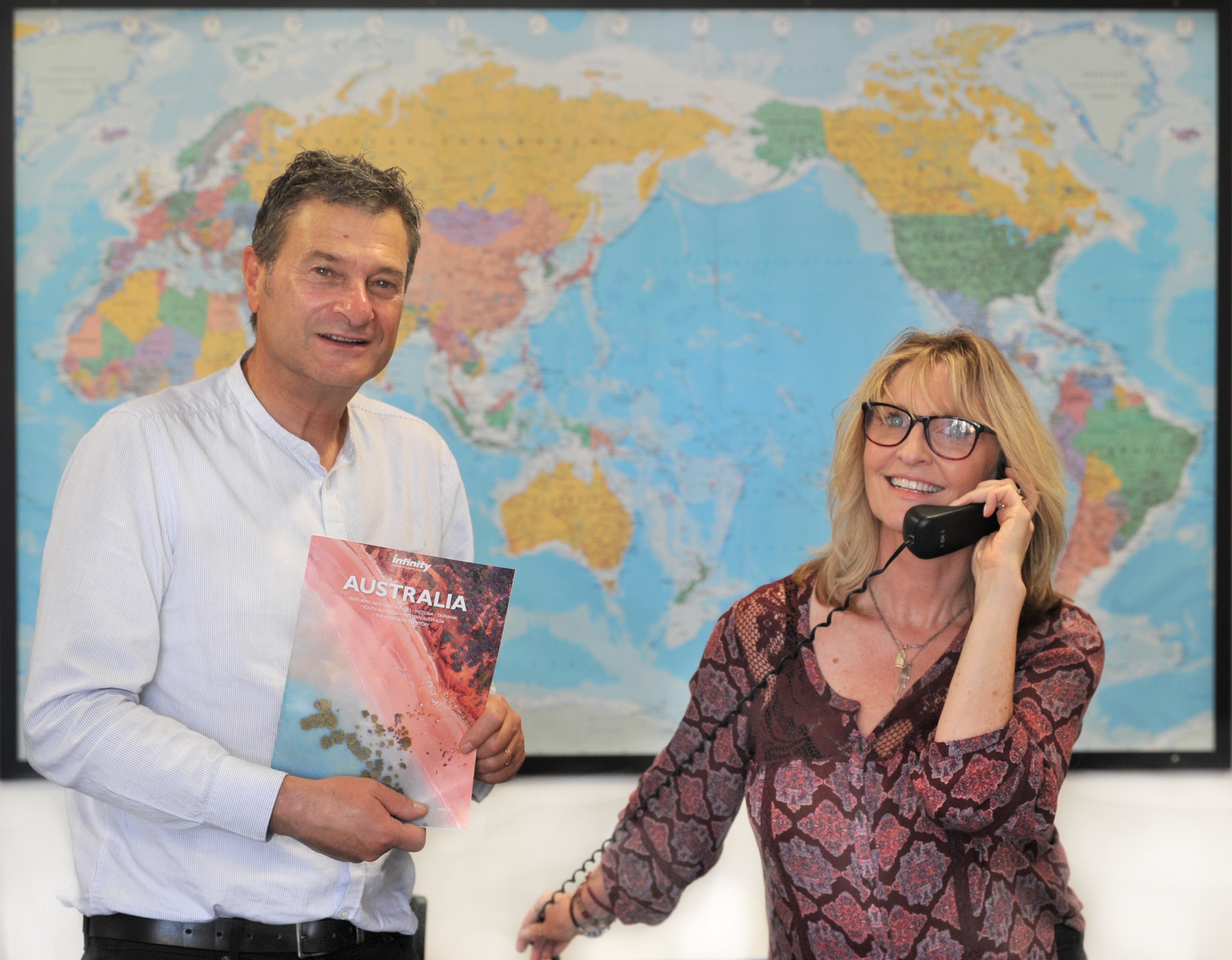 Dunedin travel brokers Vincent George and Rosann Connolly-George are poised to facilitate...