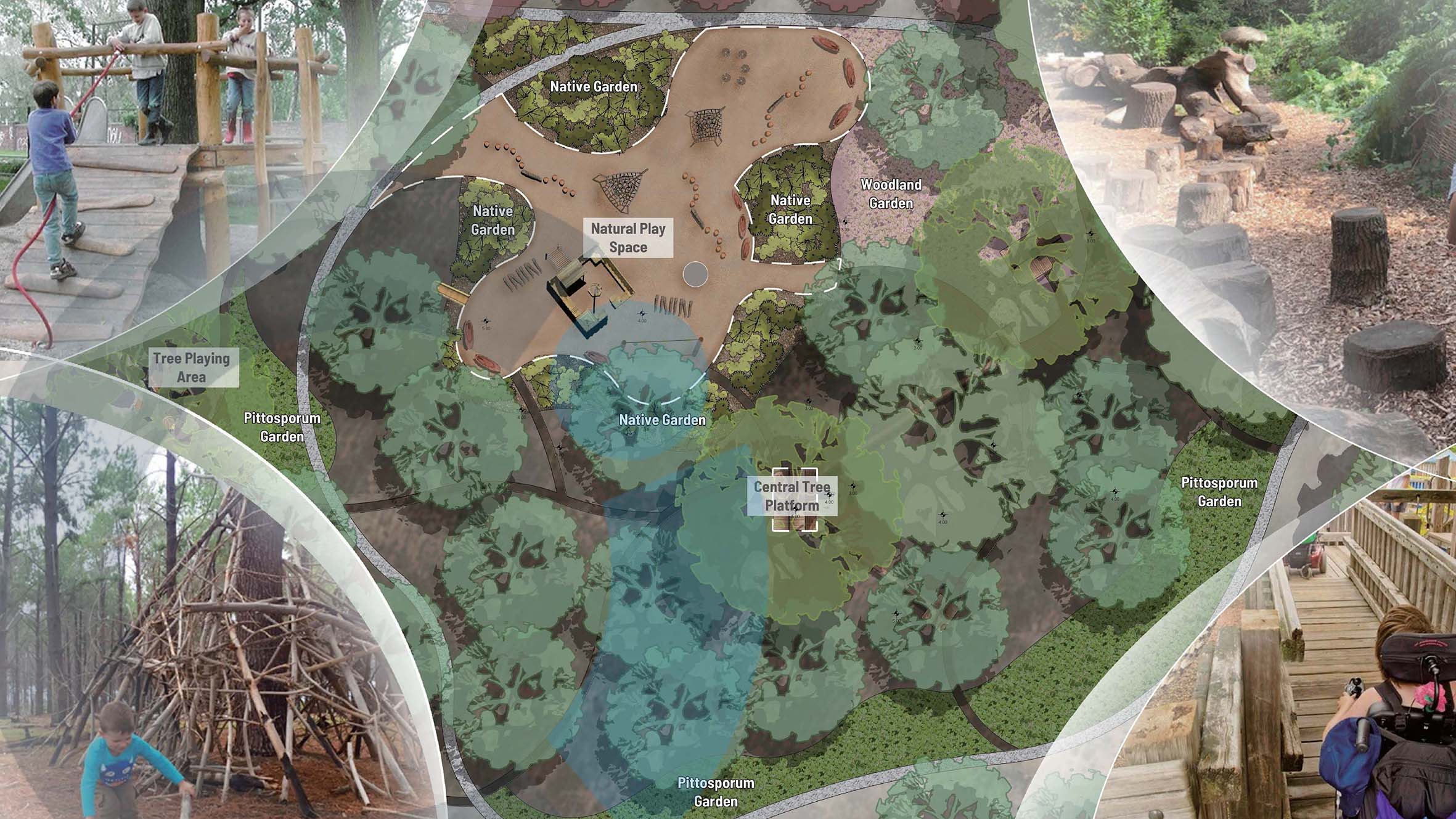 The planned natural woodland play area. Image: Newsline / CCC