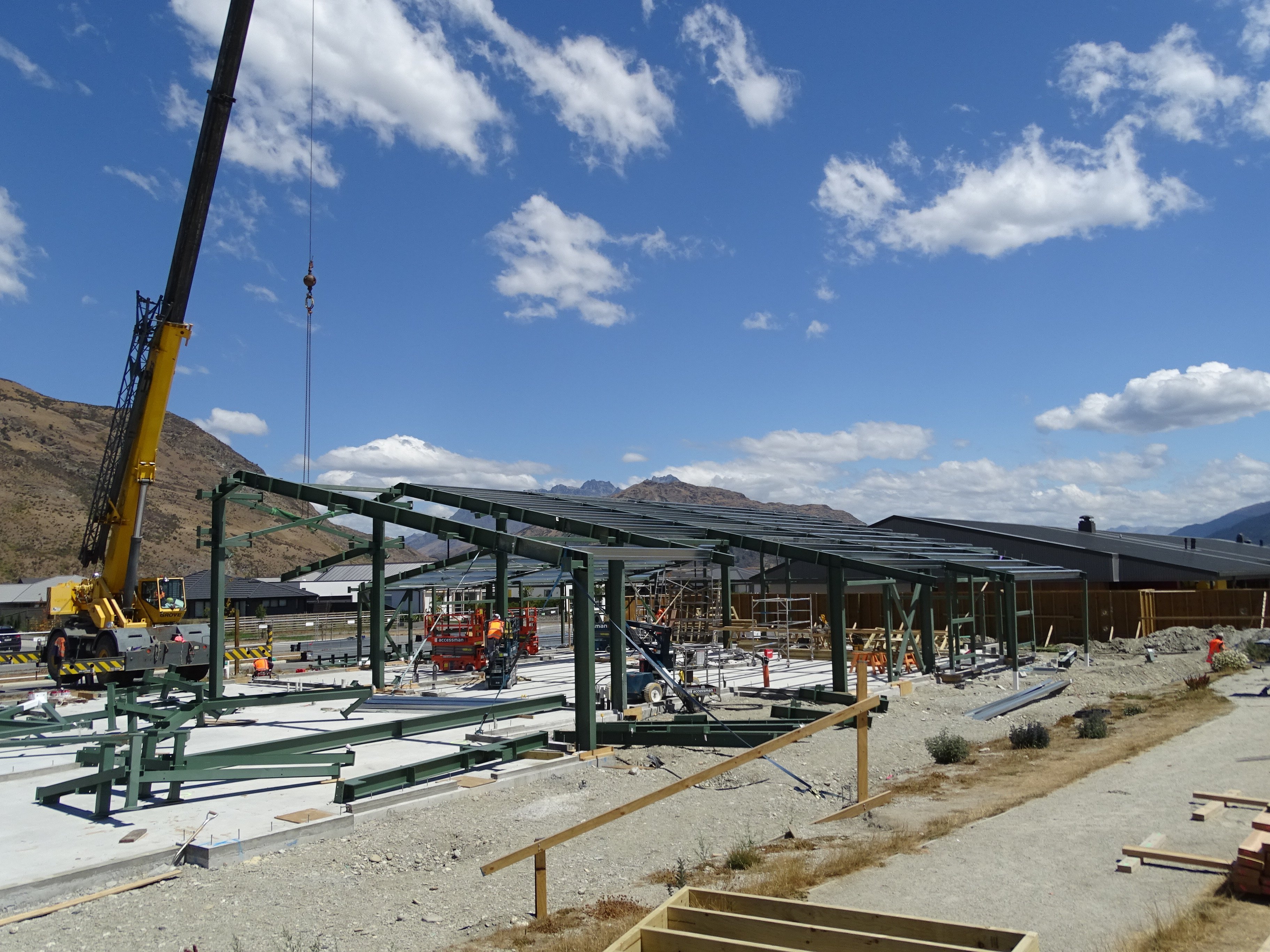 Construction on the new teaching space at Queenstown's Shotover Primary School begins in 2018. Photo: Guy Williams