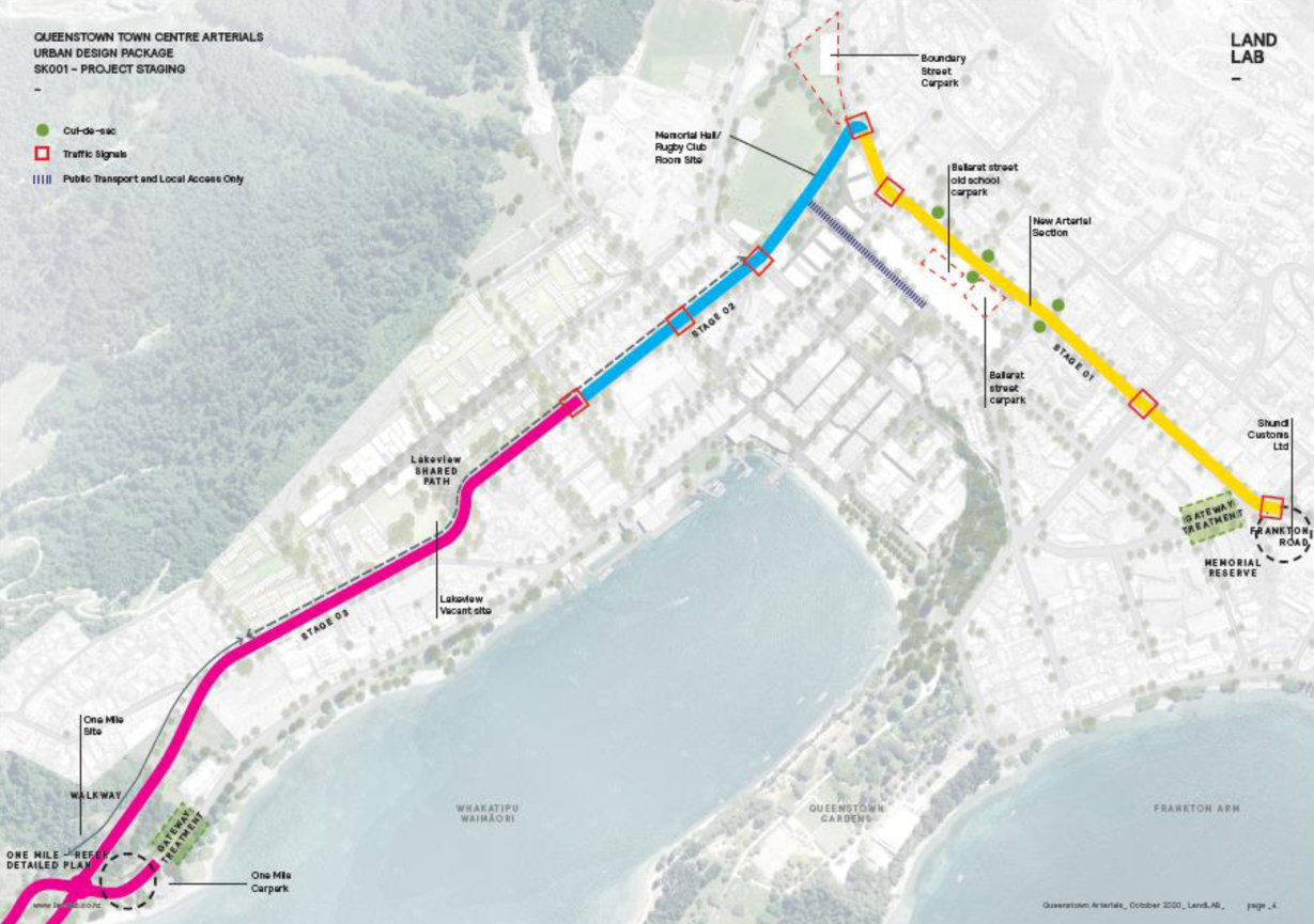 The arterial route will be built in three stages. Photo: Supplied