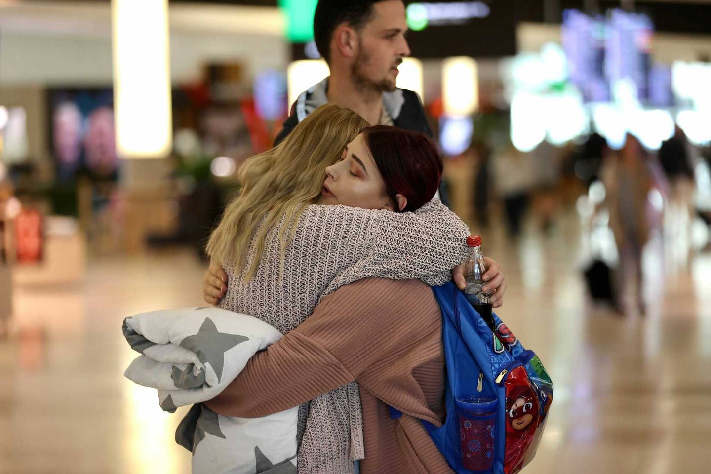 Travellers waiting to board flights to Australia from Christchurch. Photo: George Heard