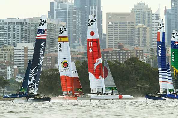 SailGP teams racing on Sydney Harbour last year. Photo: Mark Evans / Getty Images