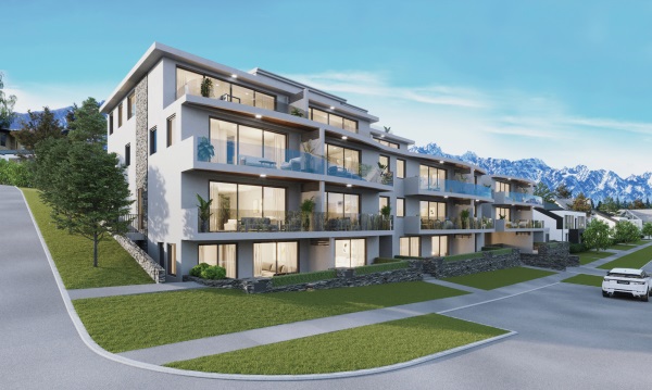 An artist's impression of Lachlan Francis' newest proposed apartment complex, The Mont Blanc....