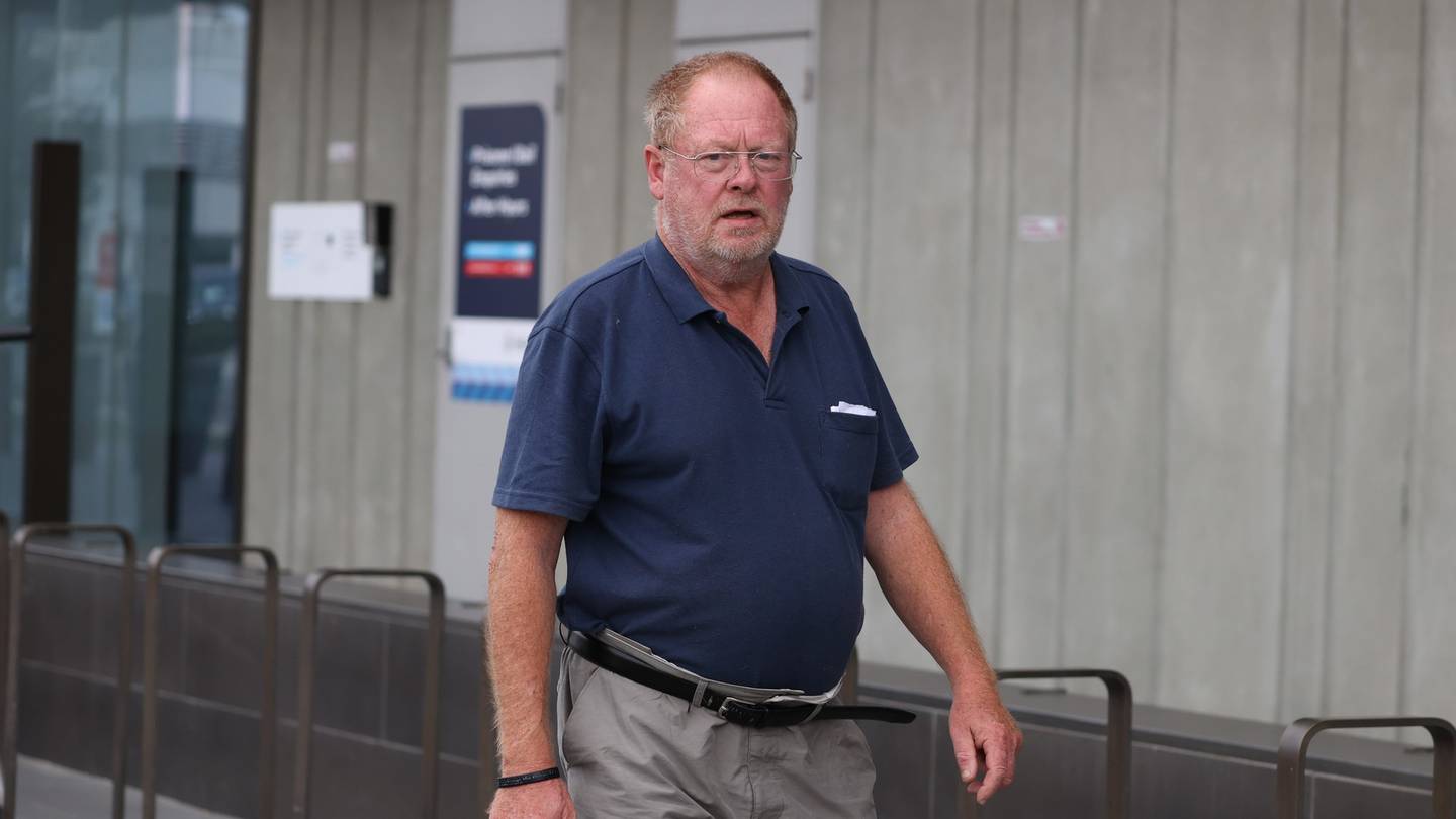 Garry Grimmer has appeared in court charged with arson over the Amberley tyre fire. Photo: George...