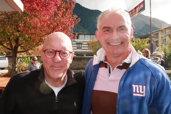 Queenstown mayor Jim Boult (left) and Tourism Minister Stuart Nash. Photo: Mountain Scene