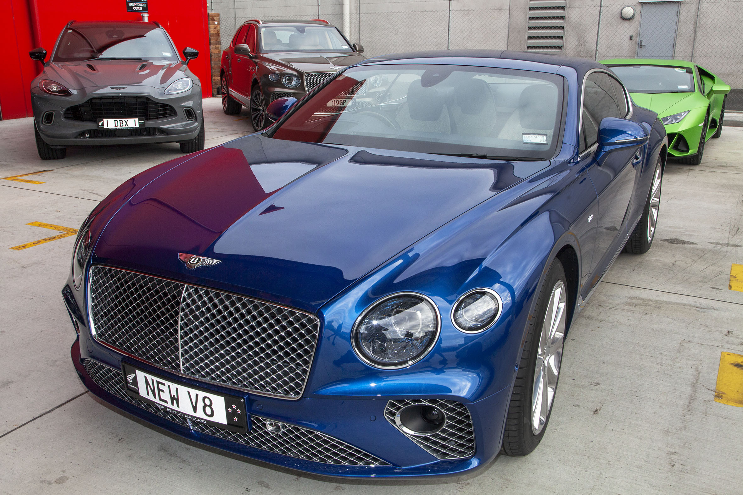 This Bentley Continental  GT V8 is also in the show. Photo: Geoff Sloan