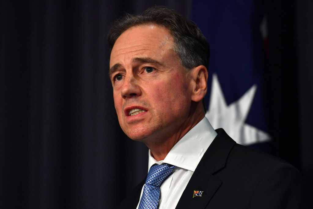 Australian Health Minister Greg Hunt. Photo: Getty Australian Health Minister Greg Hunt. Photo: Getty