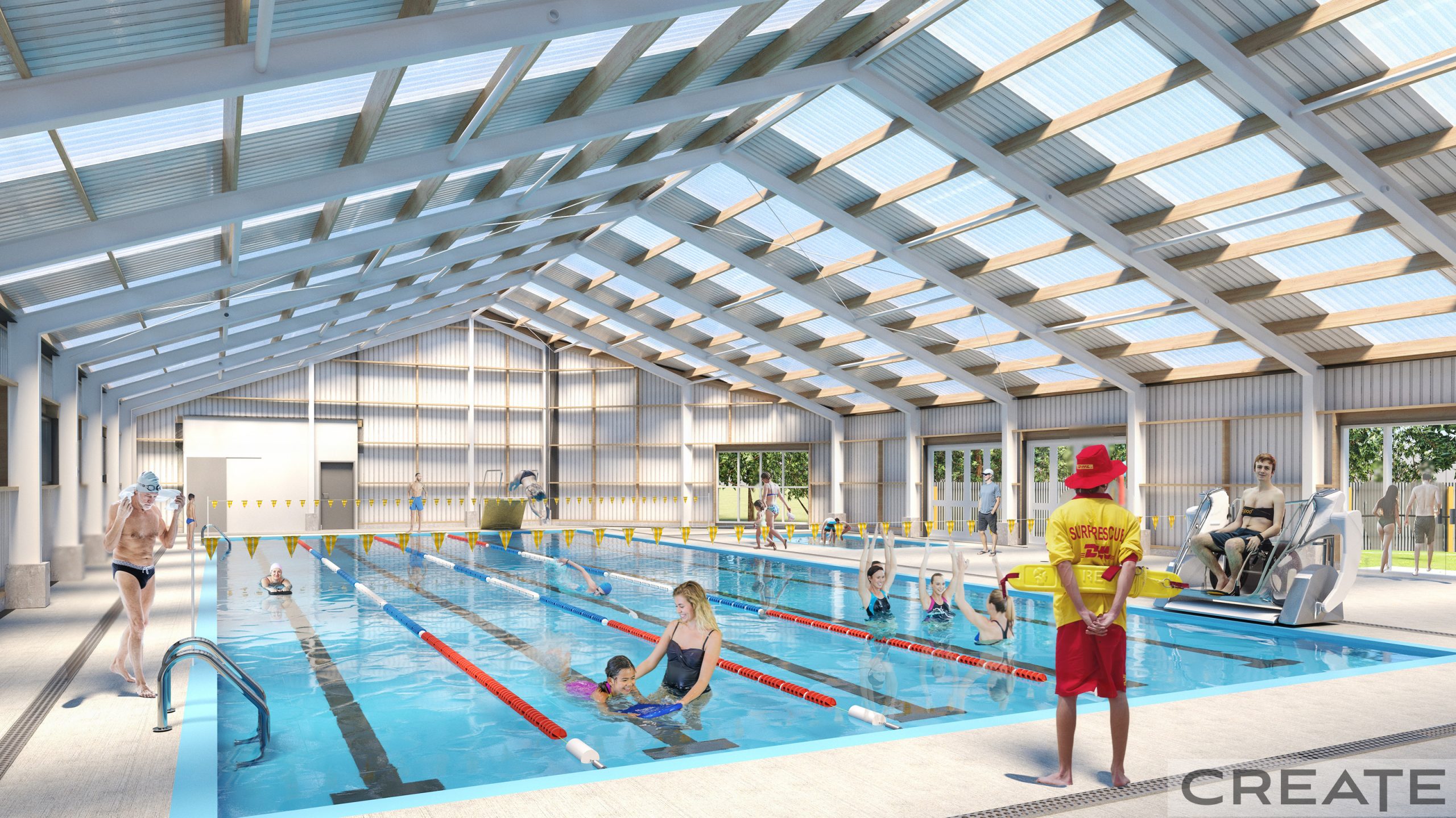 An artist's impression of the revamped pool. Image: Hurunui District Council