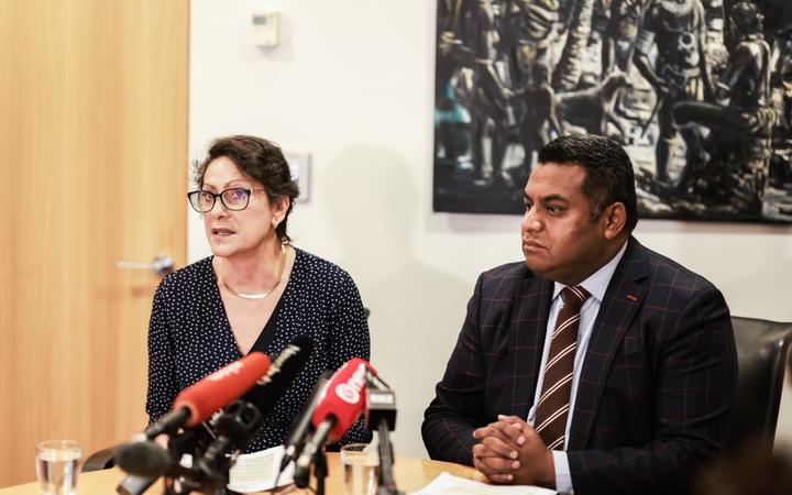 Police Minister Poto Williams and Justice Minister Kris Faafoi announce changes to gun...