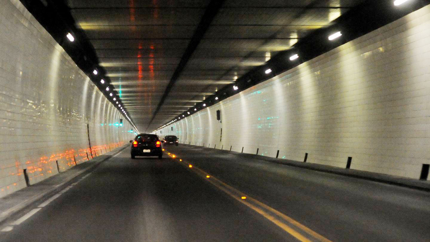 Two young drivers were caught travelling at 114kmh through the Lyttelton tunnel. 