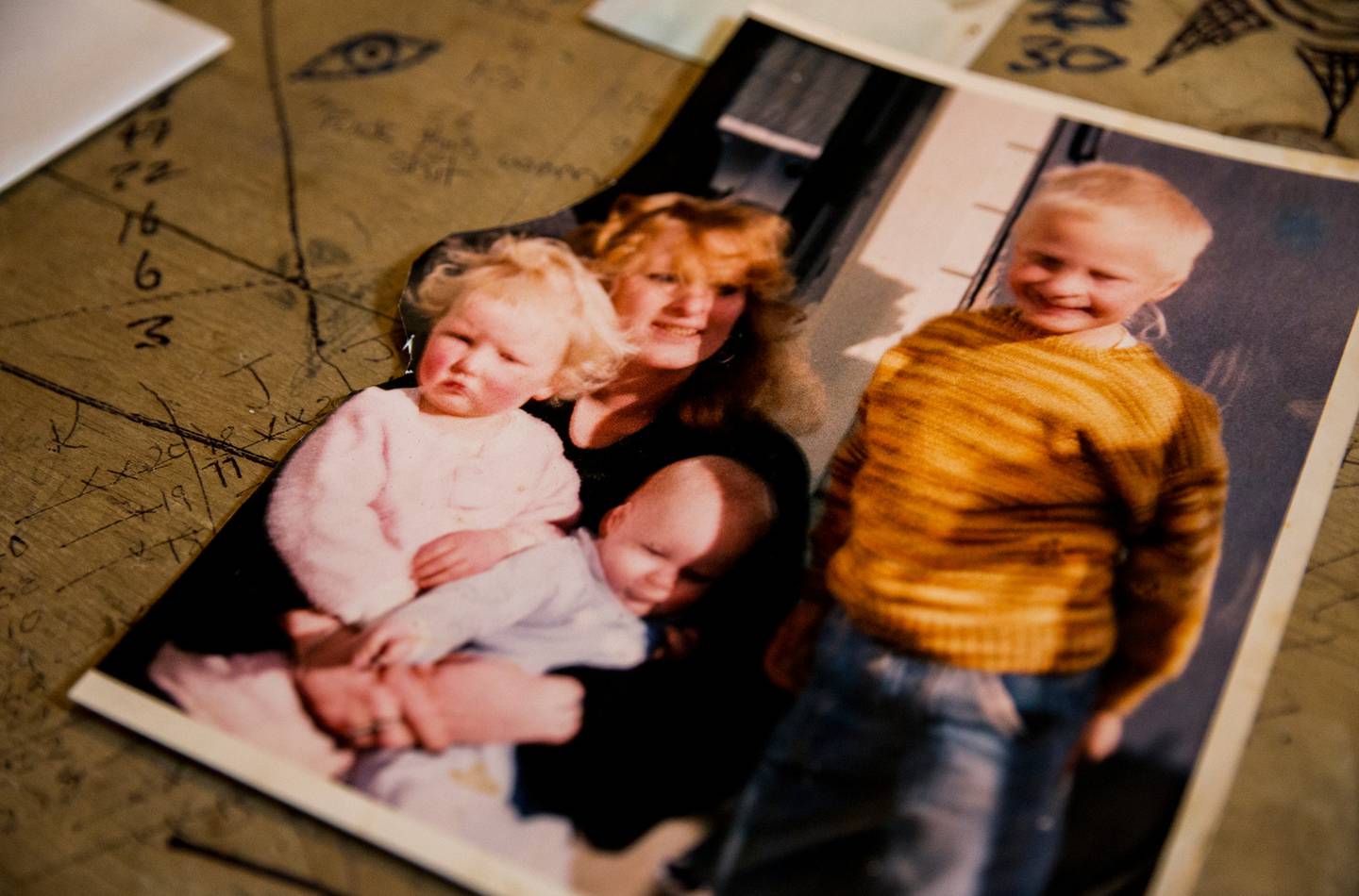The last photo taken of Amber-Lee with her mother and brothers before she vanished in 1992. Photo...