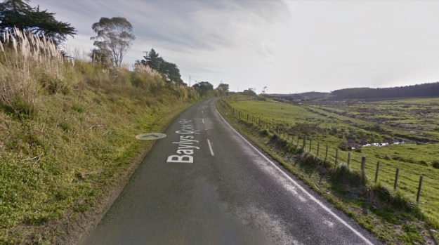 A man was hit and killed while walking down Baylys Coast Rd, Dargaville, in the dark. Photo: Google
