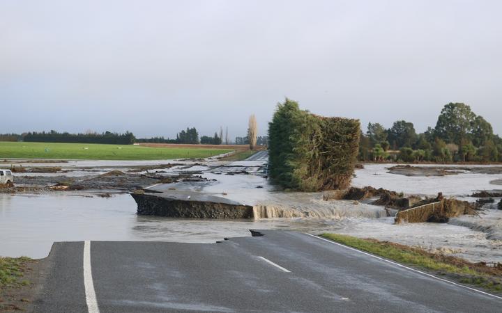 Many roads in the region have been severely damaged. Photo: RNZ