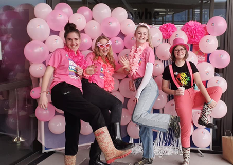 Gumboot Friday organisers Alex North, Emily Taylor, Bella Groen and Mikki Young. Photo: Supplied
