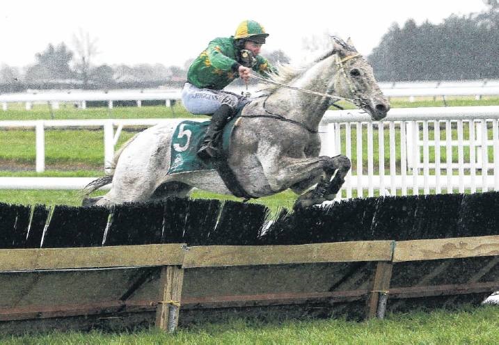 Wingatui-trained Jackfrost wins the 2018 Grand National Hurdles at Riccarton. PHOTO: RACE IMAGES
