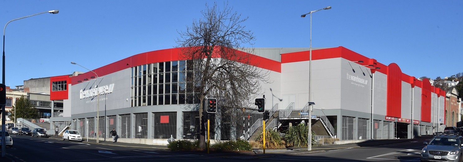 The former central Dunedin Warehouse site, which will become the new headquarters for the Otago...