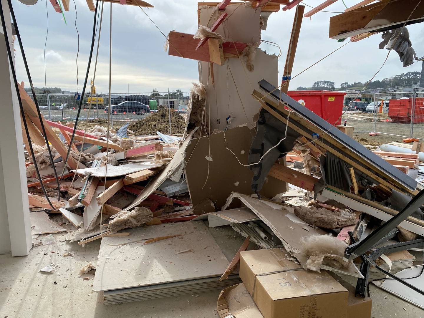 The damaged home will now need to be completely rebuilt. Photo: Supplied