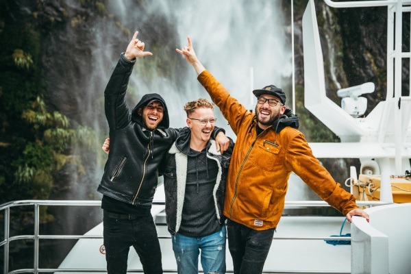 No Trace co-founders and event organisers, from left, Charlie Charalambides, Sebastian Dettmann and Alejandro Camhi. PICTURE: FEDERICO PAGOLA