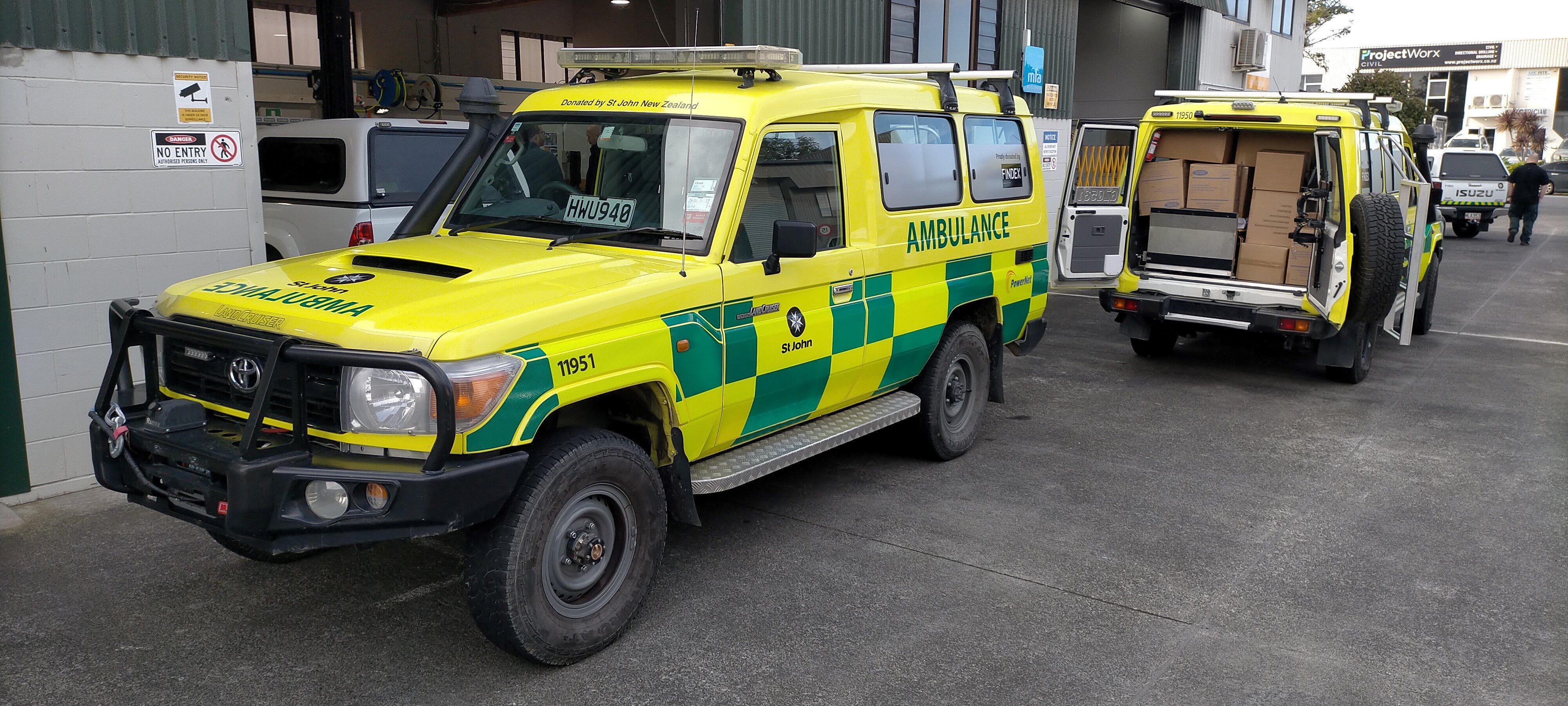 Former Queenstown Lakes area ambulances loaded with clinical equipment and medical supplies are...